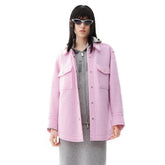 Women's Pink Vintage Wool Coat